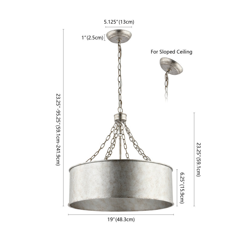 Scheffer 3 - Light Dimmable Drum Chandelier