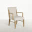 Maris Mahogany Handwoven Dining Arm Chair