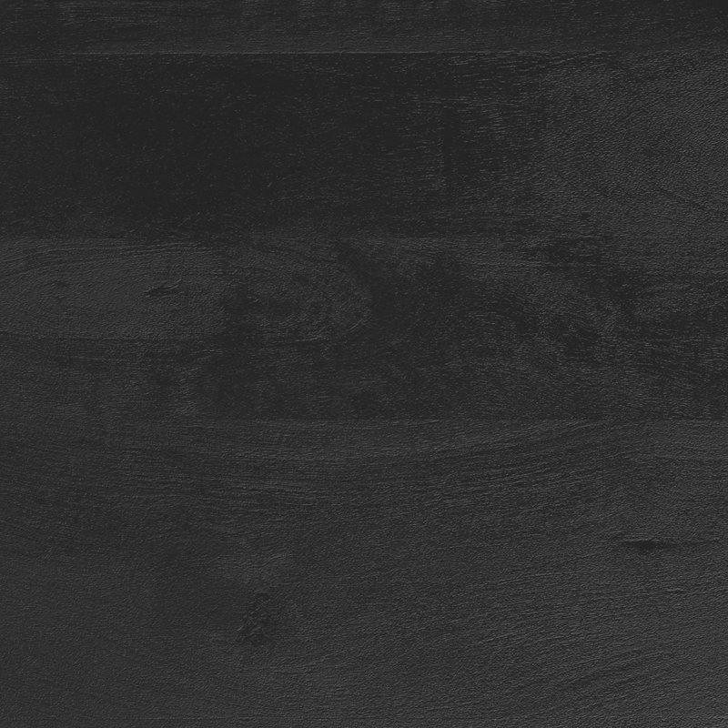 Table d'appoint contemporaine Reeve 13 po L en bois de manguier massif avec base texturée, assemblée