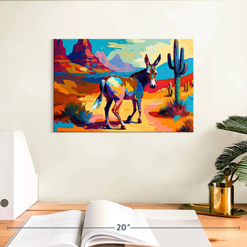 Brampt Southwestern Donkey, 8" H x 12" W
