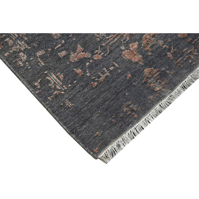 One-of-a-Kind Rectangle 6' x 8'11" in Black/Copper