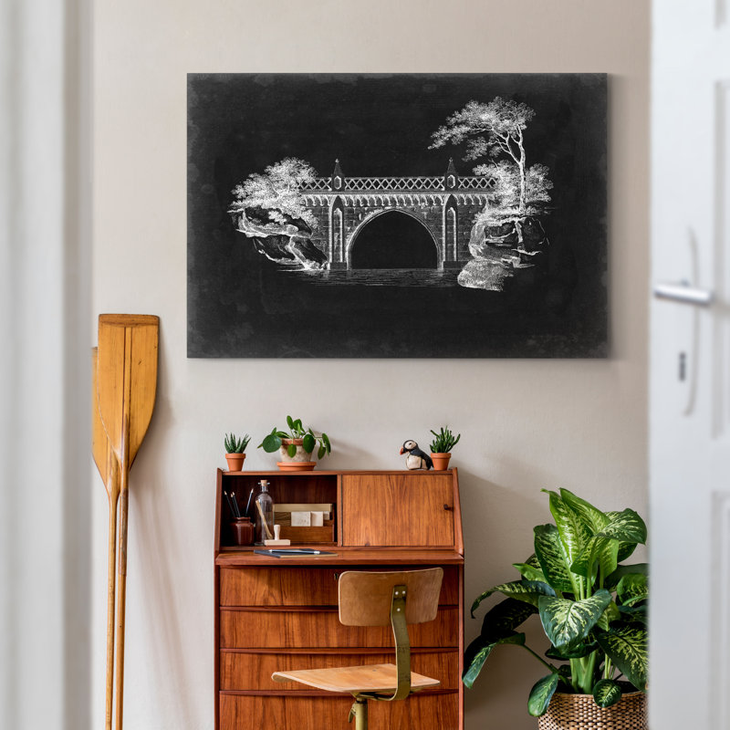 Pont sur le pont I - reproduction sur toile, H 12 po x l 18 po x P 1,5 po