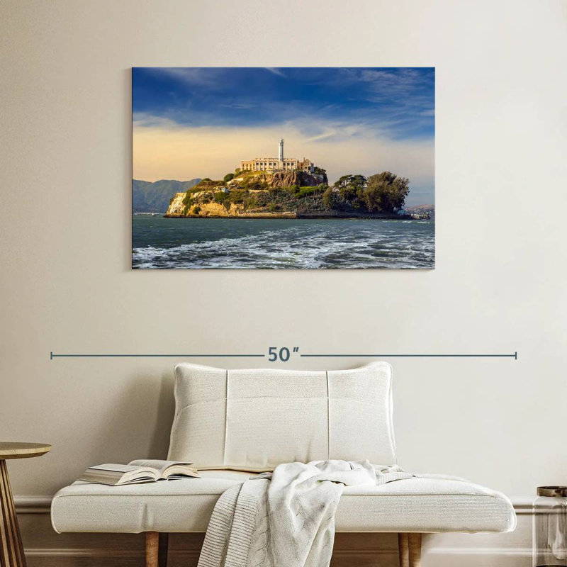 L'île d'Alcatraz, H 26 po x l 39 po