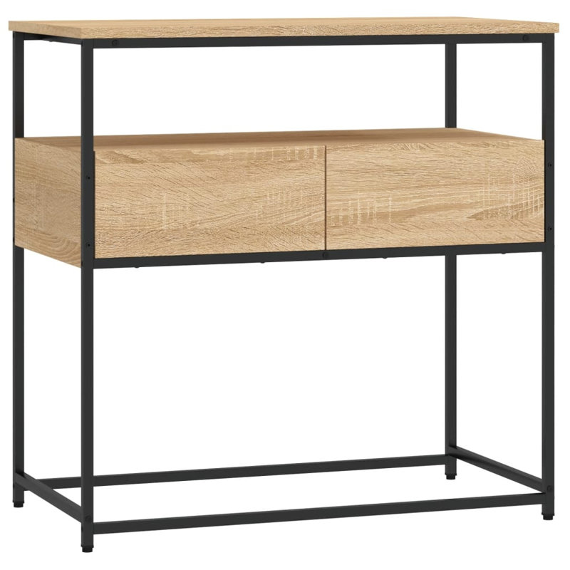 Console Table, 75cm H x 75cm W x 40cm D, Sonoma Oak