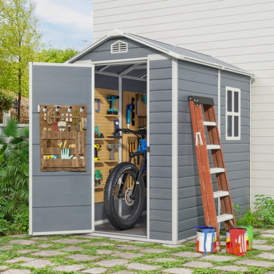 6X4 FT Resin Outdoor Storage Sheds