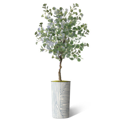 66'' Faux Eucalyptus Tree in Planter