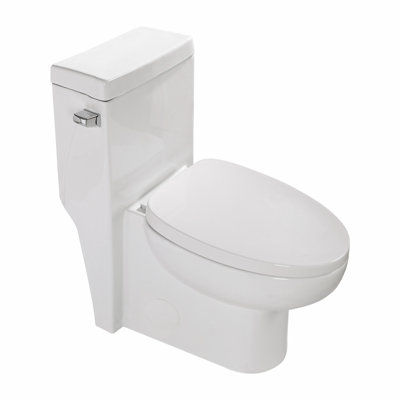 Creationstry GPF Elongated Floor Mounted One-Piece Toilet (Seat Included)