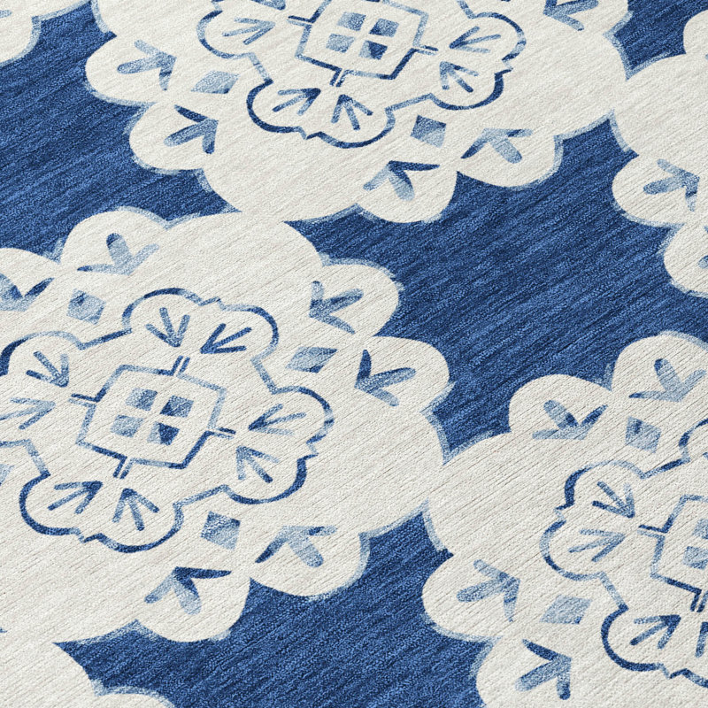 Tapis décontracté intérieur / extérieur lavable à la machine Adalaide ACN2352, Tapis de couloir 2 pi 3 po x 7 pi 6 po