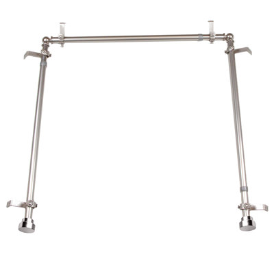Gallatin Stainless Steel Adjustable 0.81'' Single Curtain Rod