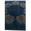 Tapis carré bleu marine Mullan
