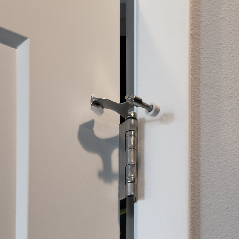 Zinc Hinge Pin Stop, Satin Nickel