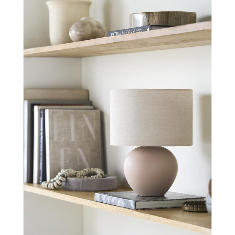 Pramit Accent Table Lamp, Coral