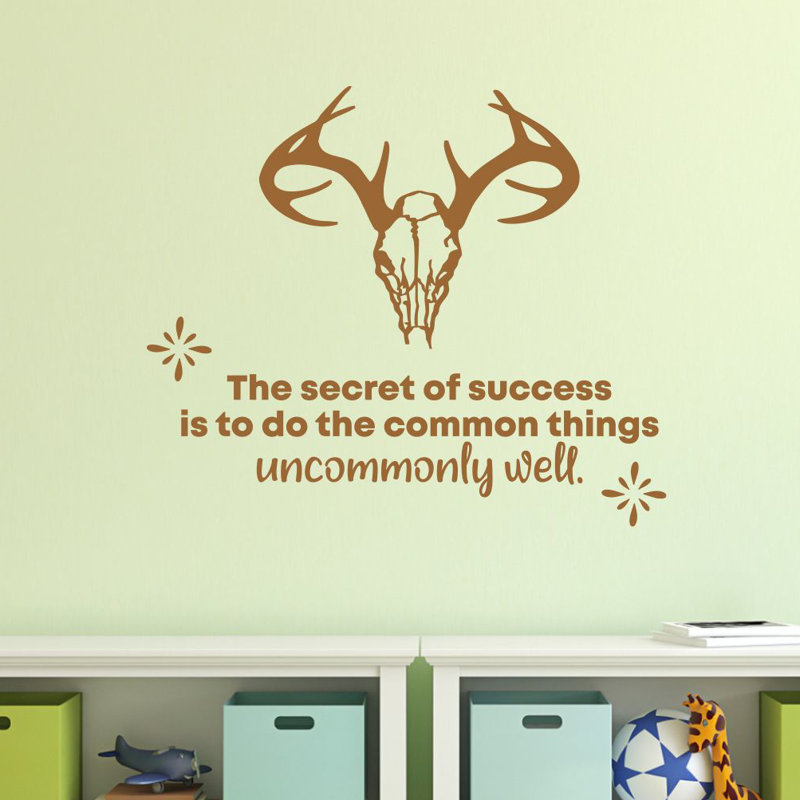 Text & Numbers Wall Decal, 20" H x 40" W x 0.05" D