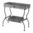 32X15x31" Maggie Galvanized Tray Table Accent Table
