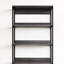 Walk-in avec cinq tablettes - panneau de classement E0 2 x plus épais armoire en bois de couleur gris avec rangement très profond, construction modulaire, finition rustique