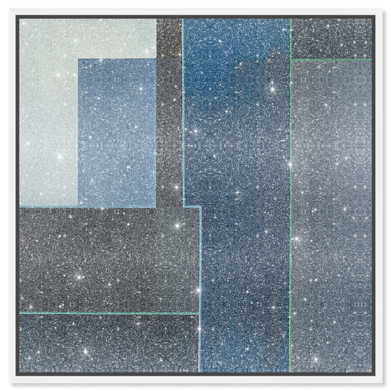 Desert Stillness II Canvas Abstract Print by Oliver Gal, Black Frame, 12 x 12, 17"H x 17"W, White Frame