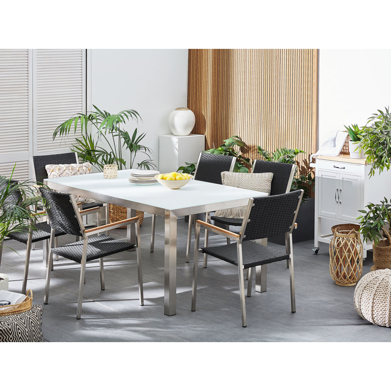 Fagen Stacking Patio Dining Armchair with Cushion