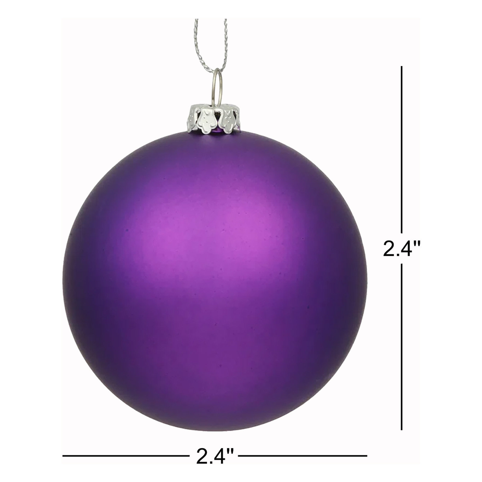 Holiday Décor Ball Ornament, Purple