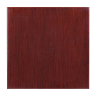 Dessus de table carré en résine brillante Farrand