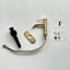 Robinet de salle de bain monocommande en acier inoxydable à un trou-T10, or brossé-118610638