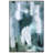 "Silver Mist I" Canvas Wall Art with Heavy Acrylic Crystal Shards Embellishments