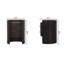 Table d'appoint ronde en velours moka