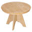 Table de salle à manger extensible vintage pour 4-6, table de cuisine rustique de 42 à 58 pouces avec finition patinée et pieds croisés robustes-257431209