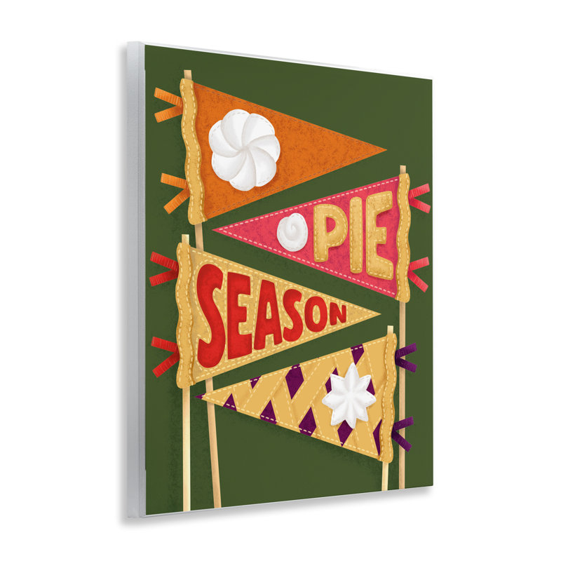 Plaque murale «Pie Season Pennants», conception par Jilly Jack Designs