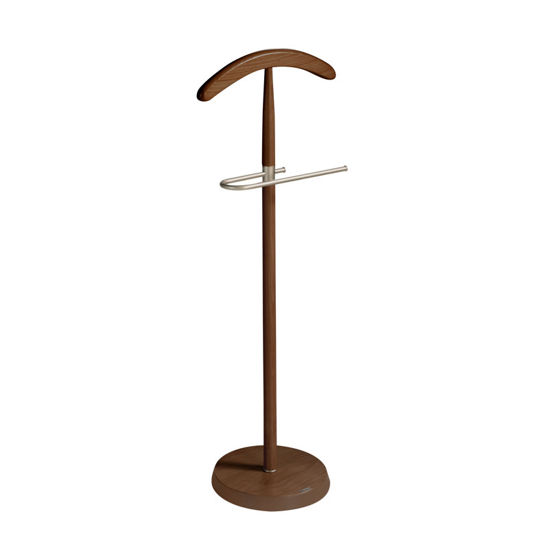 Newlon Freestanding Valet Stand, Walnut