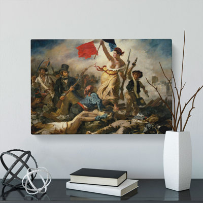 Liberty Leading The People by Eugene Delacroix - Wrapped Canvas