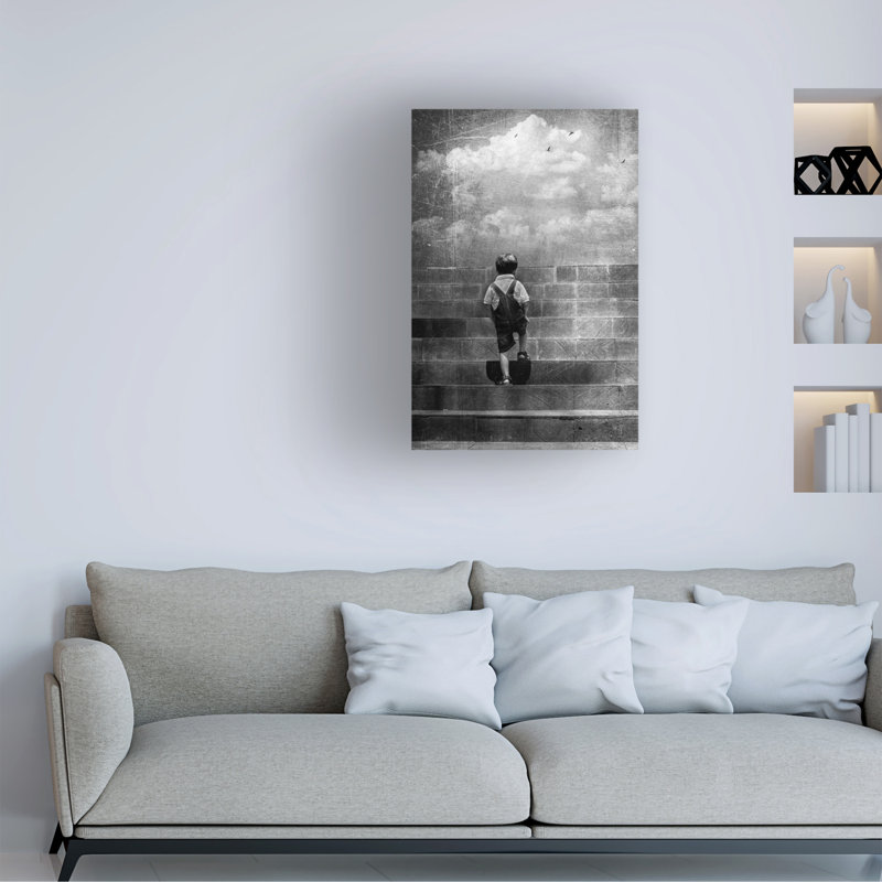 Art sur toile, Satas M Life Is Just A Lonely Highway, H 19 po x l 12 po