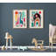 Girafe Love par Rachel Lee 3 Birdies Studio, reproduction d'art sur toile encadrée-135551820-135551816