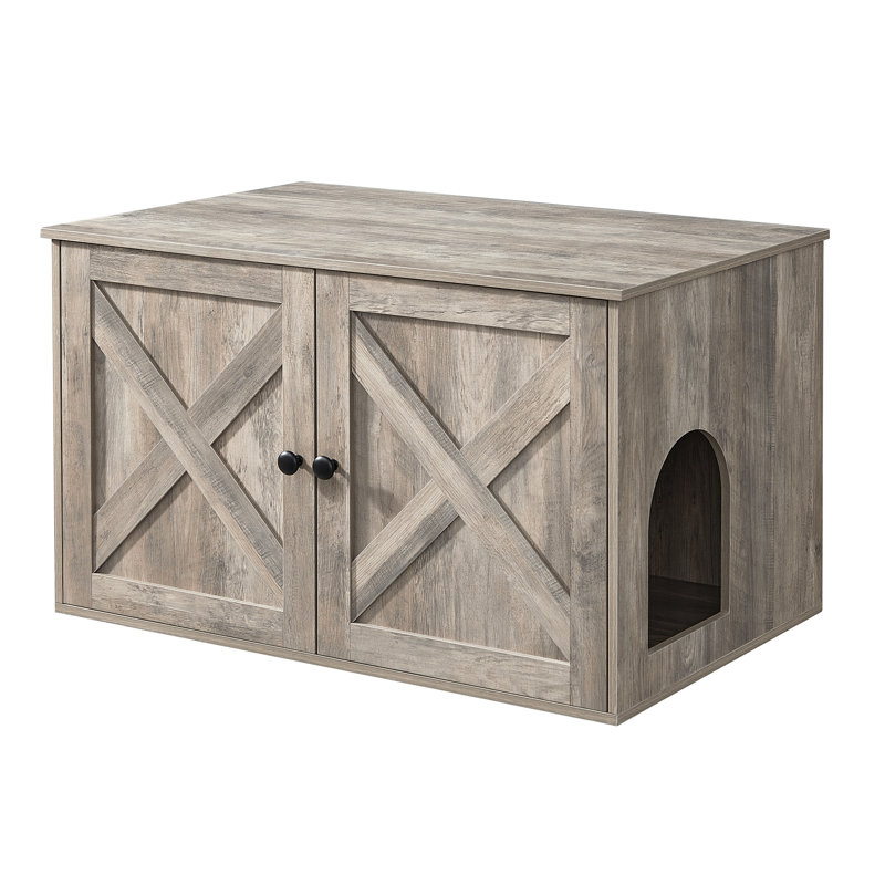 Litter Box Enclosure, Gray