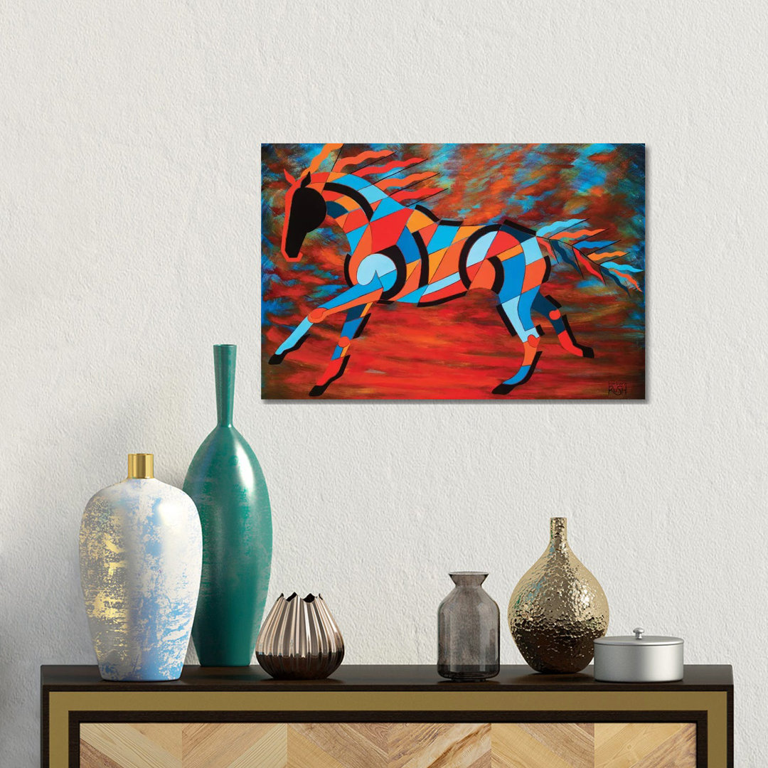 Sun Dancer Of The Sky von Barbara Rush - Giclée auf Leinwand ohne Rahmen