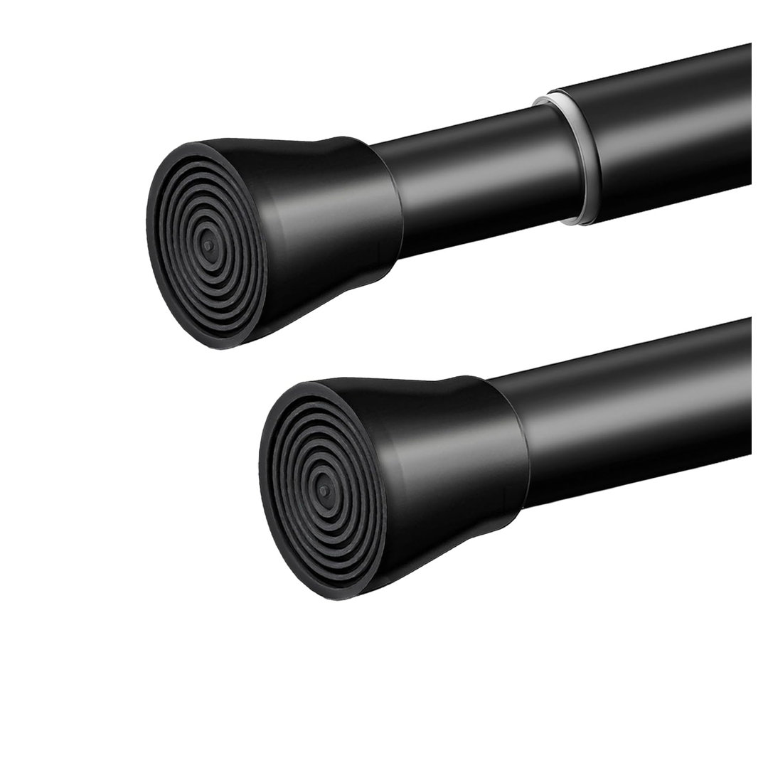 73cm Straight Tension Shower Curtain Pole & Hook Set