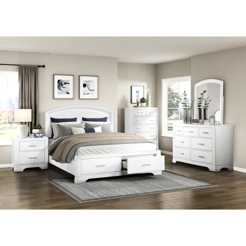 Table de chevet au design épuré avec deux tiroirs de rangement pour meubles de chambre à coucher de style transitionnel 1pc