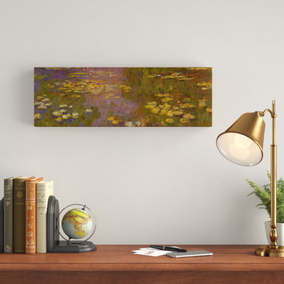 "les nymphéas" par claude monet, reproduction d’art sur toile tendue