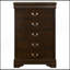 Commode de chambre à 5 tiroirs Janson Cappuccino