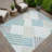 Machine Washable Indoor/Outdoor Bourkelands ACN2339 Geometric Rug-829243483