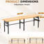 Fabriqué en bois massif de 244 cm (96 po) avec une capacité de 907 kg (2 000 lb), hauteur réglable, côtés, prise de courant et rangement - Pour le montage et la réparation - Plateau de 244 cm (96 po), prise, boîte, roulettes ou pieds de nivellement - Idéal pour le travail du bois.