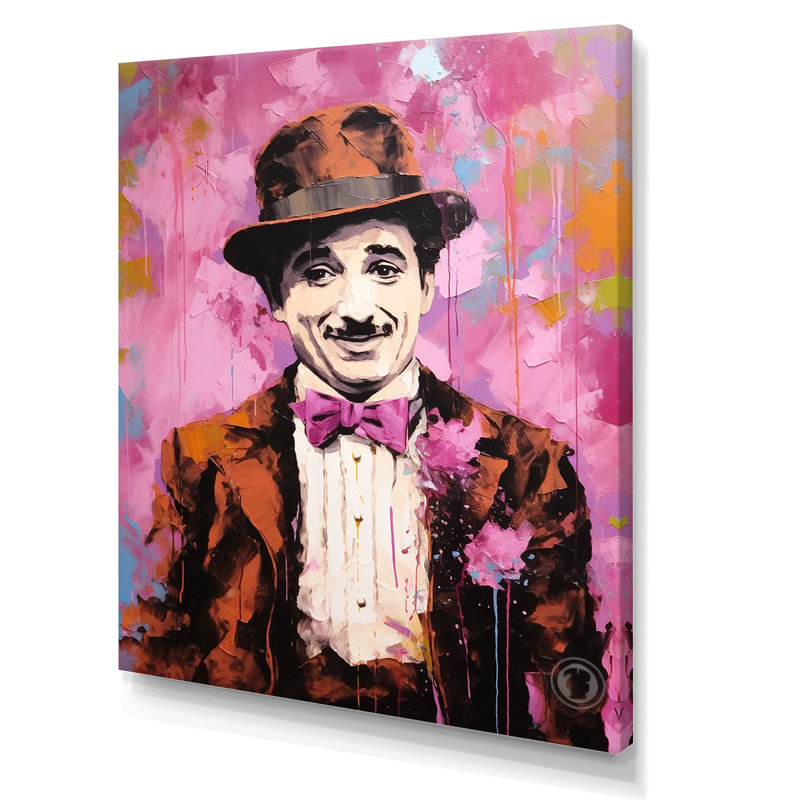 Décoration chocolat chocolat Chaplin II - Celebrity_105725, H 32 po x l 24 po x P 1 po, Toile tendue
