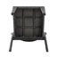 Chaise d'appoint empilable grise pour 2 personnes-1502735861