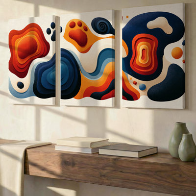 3 Pieces Exculisive Anatomical Sketch Large Wall Art with Vintage Scientific Diagrams, Modern Canvas Decor for Living Room, Bedroom, Office and Home