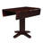 Solid Wood 36" Square Dual Drop Leaf Dining Table, Rich Mocha