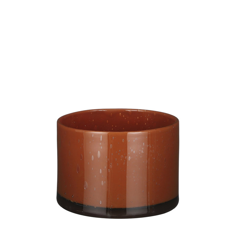 Vase de table Golda, Brun, H 6,3 po x l 9 po x P 9 po