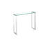 Berlind Modern Glass Console Table – Stainless Steel Base, Entryway & Living Room Accent Table-1514195155-1514195149
