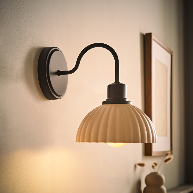 Akshayan Armed Sconce, Brushed Gold