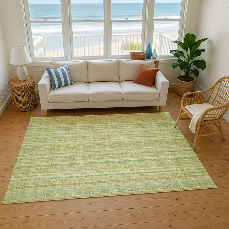 Premium Machine Washable Filiberto AMF1655 Stripes Rug, Rectangle 9' x 12'