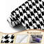 Papier peint adhésif noir et blanc Houndstooth-1866983860