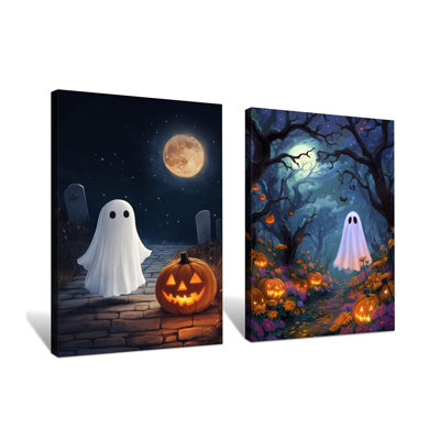 2 Piece Wrapped Canvas Wall Art